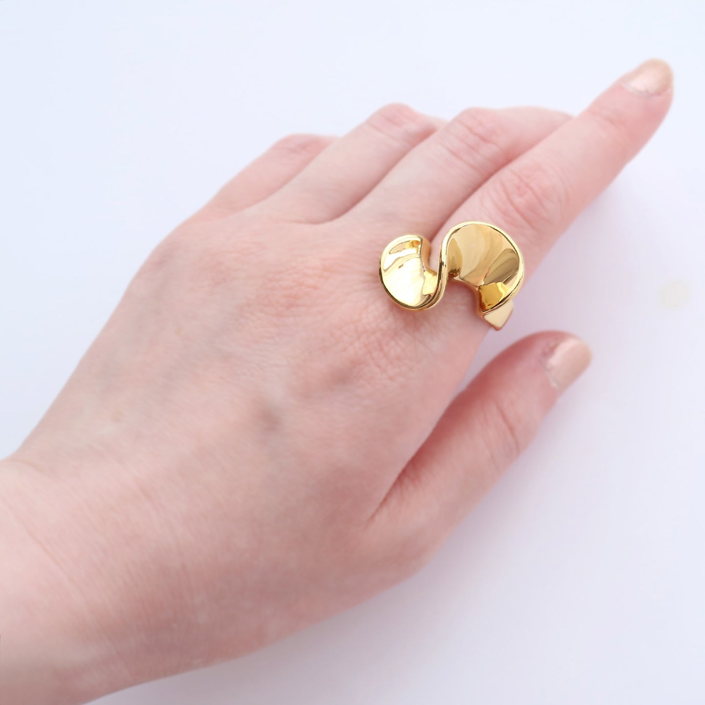 ペタルカールドリング|18K Gold PVD Coating