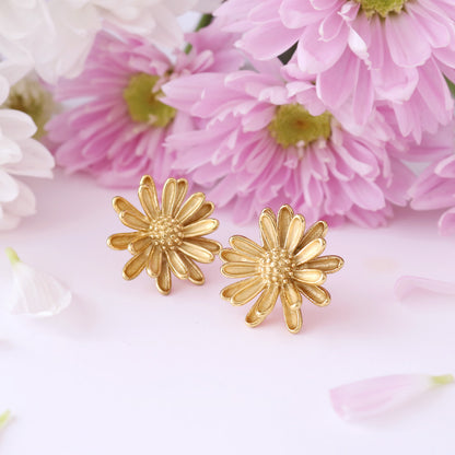 【9/9(火)18:00発売開始】デイジーフラワーピアス｜18K Gold Plate