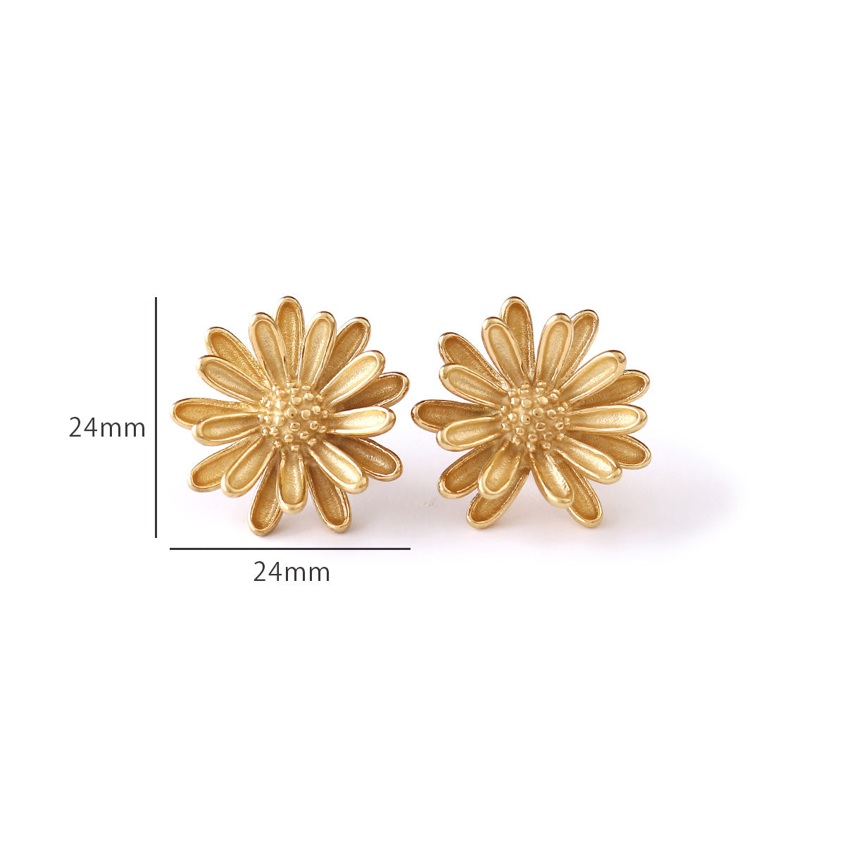 【9/9(火)18:00発売開始】デイジーフラワーピアス｜18K Gold Plate