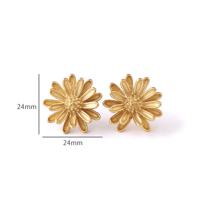 【9/9(火)18:00発売開始】デイジーフラワーピアス｜18K Gold Plate