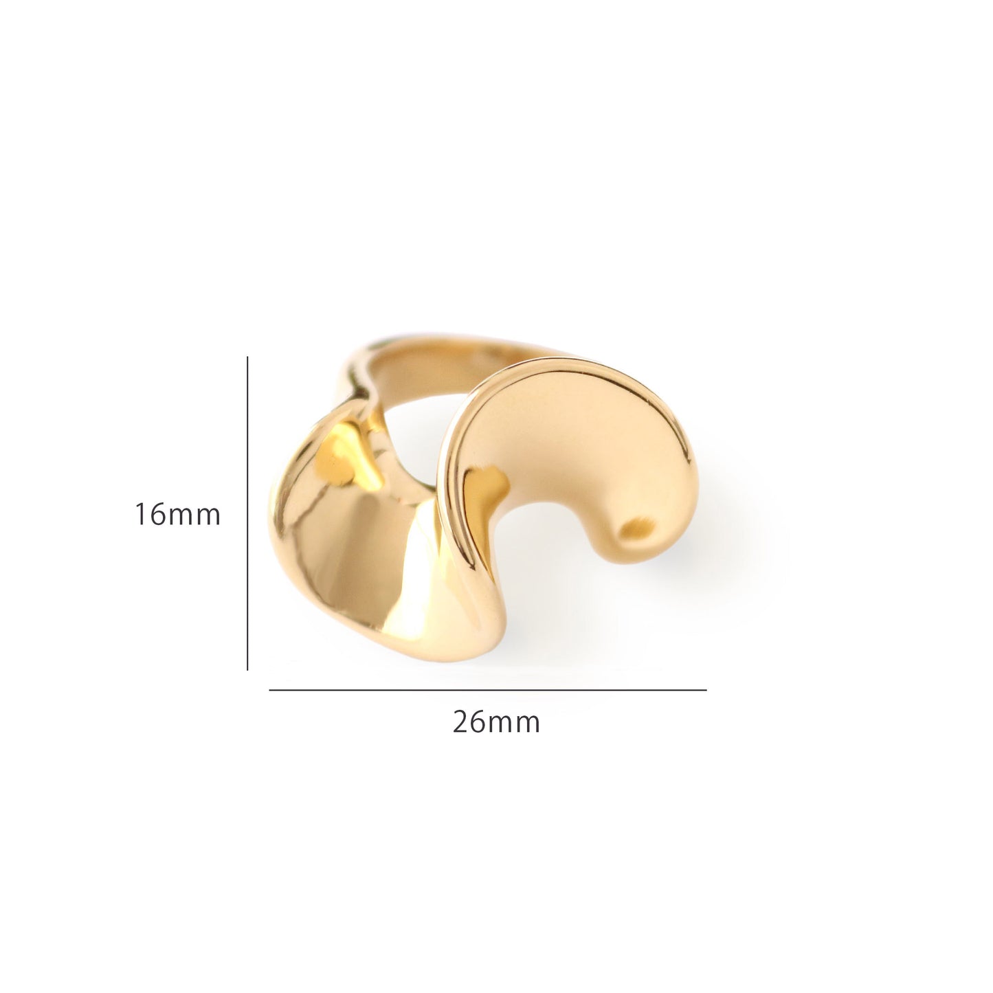 ペタルカールドリング｜18K Gold PVD Coating