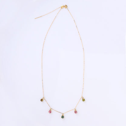 トルマリン ネックレス シルバー925 チェーン 詳細