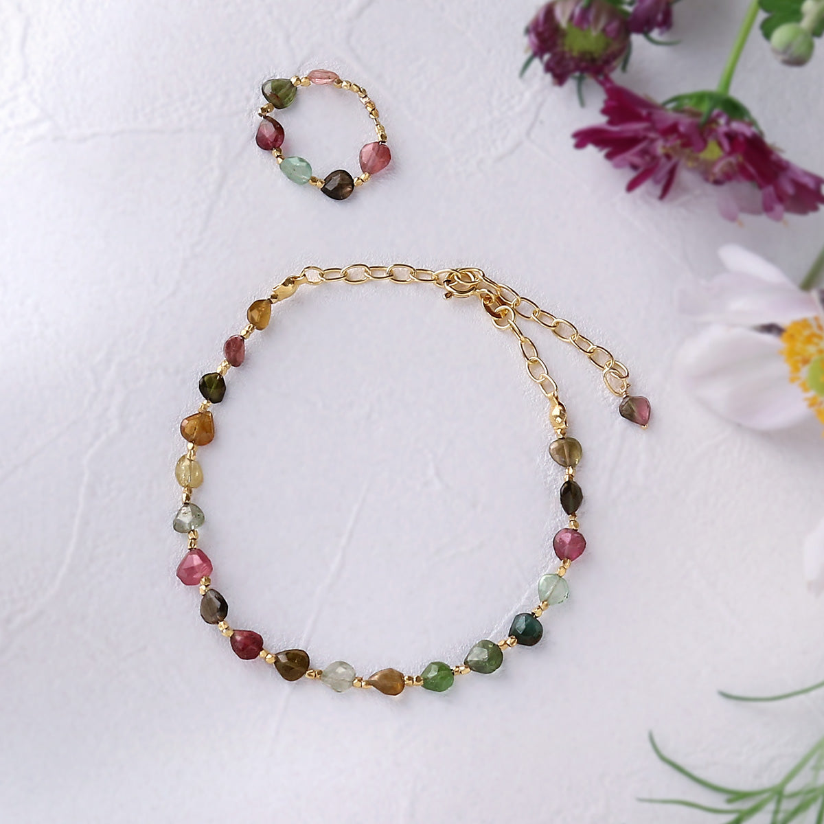 マルチカラートルマリンマロンカットリング Silver925 | 10月誕生石