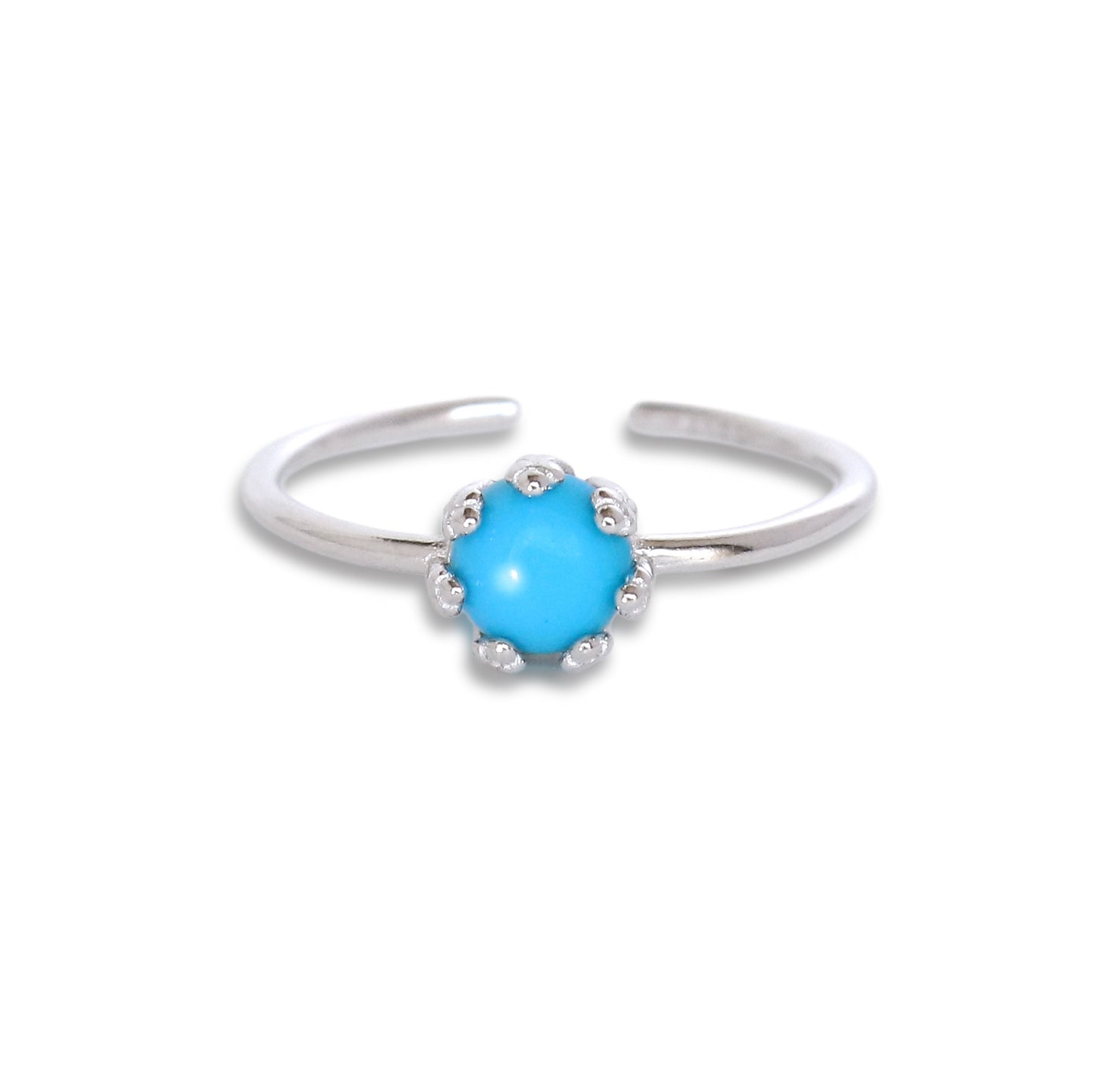 スリーピングビューティーターコイズリング Silver925