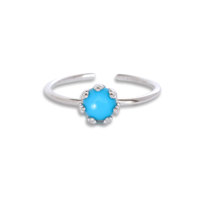 スリーピングビューティーターコイズリング Silver925