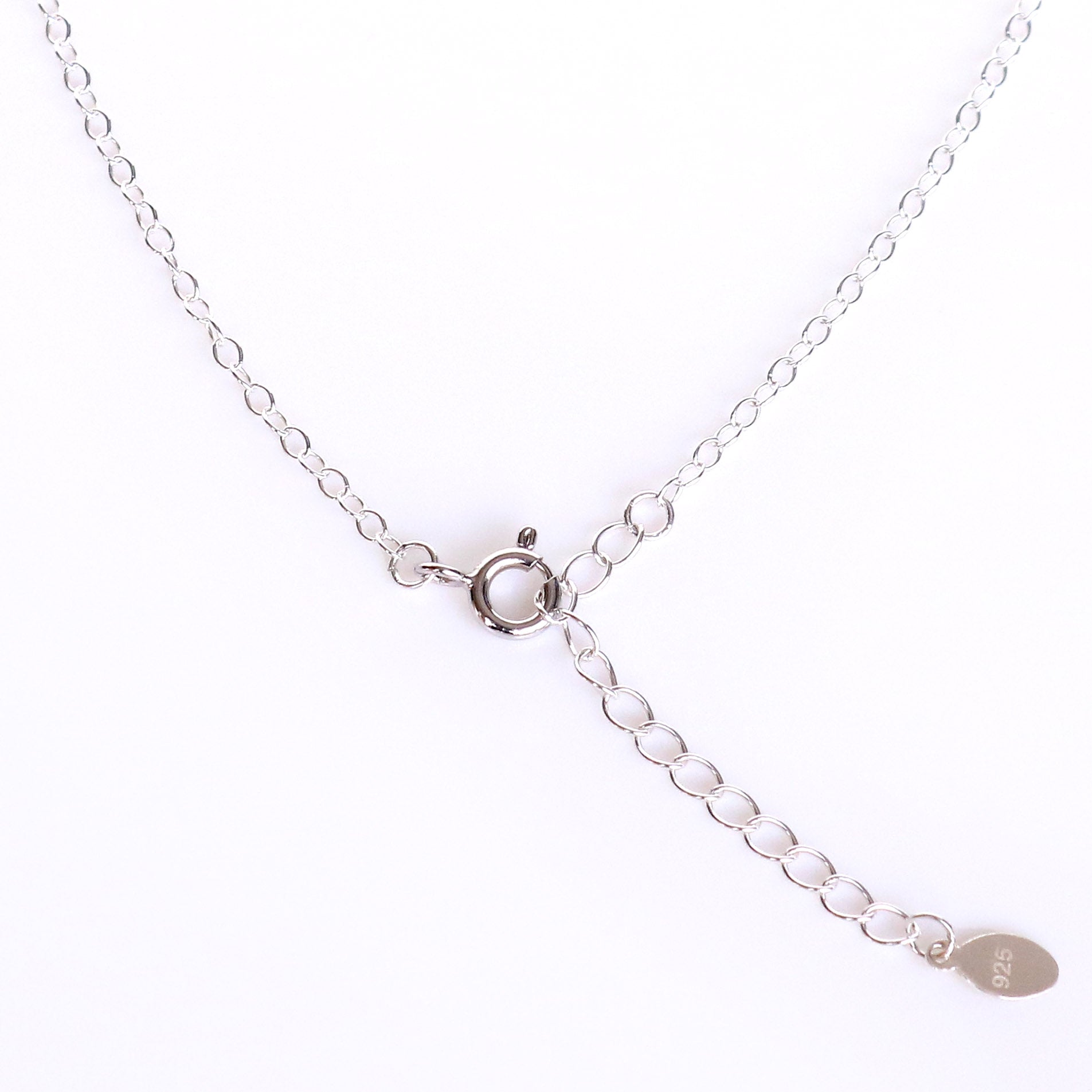 レインボームーンストーンネックレス Silver925 | インド産 6月誕生石