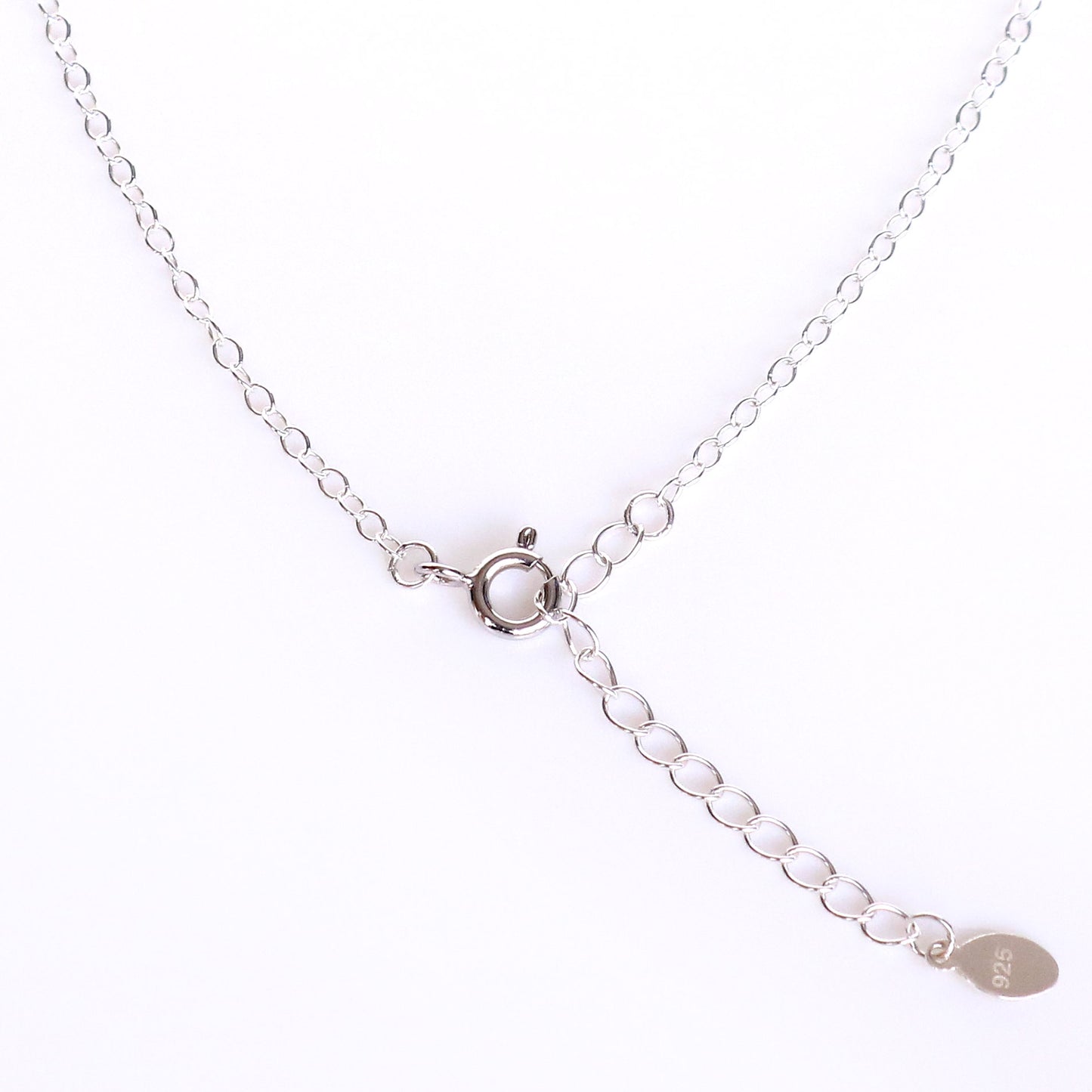 レインボームーンストーンネックレス Silver925 アジャスター詳細
