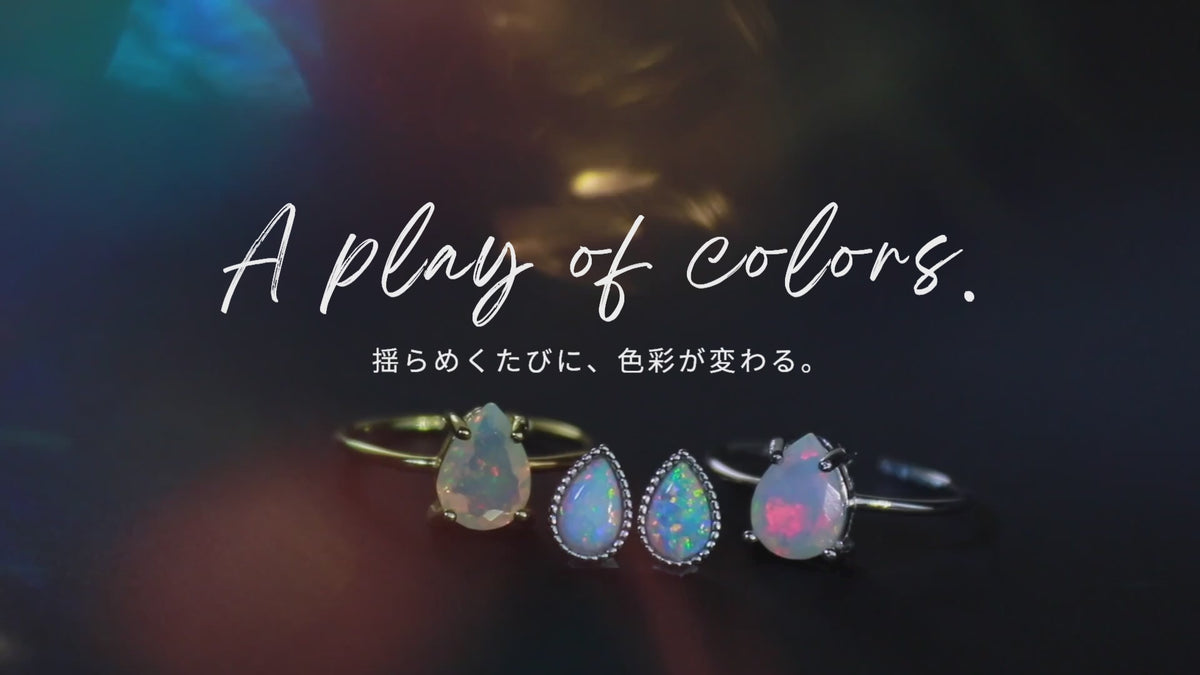 オパール 遊色 プレイ・オブ・カラー 詳細 エチオピア産オパールOpal 動画
